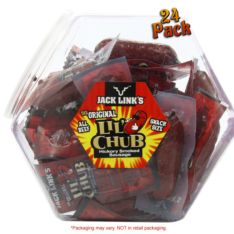 Jack Links Lil Chub Hickory Smoked Sausage 1.625-Ounce Chubs (Pack of 24) - $19.99 SHIPS FREE by Jammin Butter