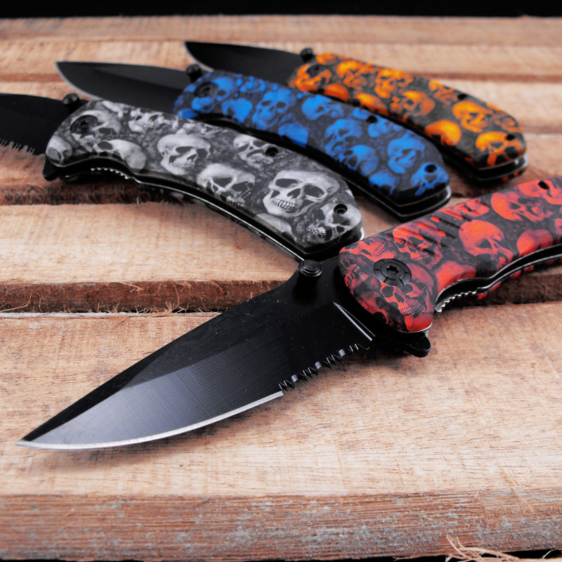  Shopping Jammin Bargains,  shopping deals, indoors, outdoors, knife, skull, pattern, camo, serrated, spring, securely