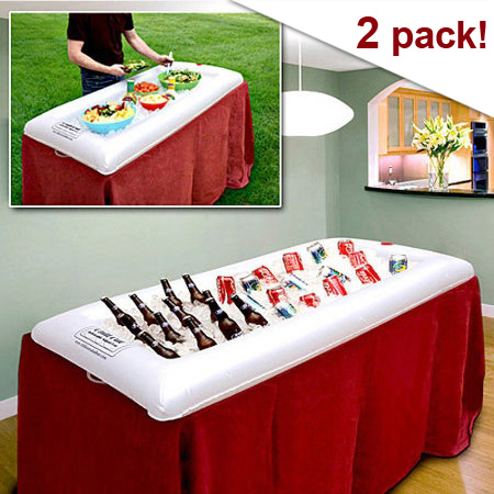2 Pack Inflatable Buffet & Drink Cooler - Keep It Cool, Anywhere, Anytime! - SHIPS FREE!