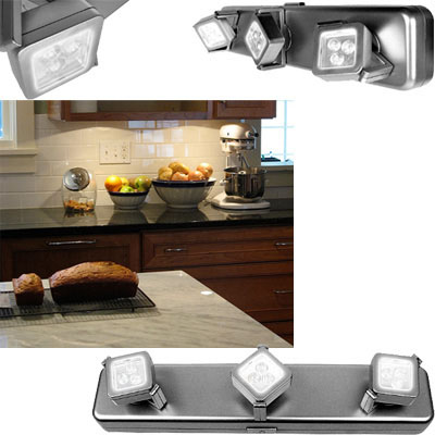 Wireless 9 LED Under Cabinet Lighting System W/ Pivoting Heads