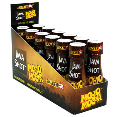 Case of Stacker2 Mocha Energy Shots - 12 Shots!