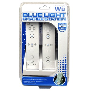Dual Charging Station for Wii - Recharge 2 Wii Remotes Simultaneously!  