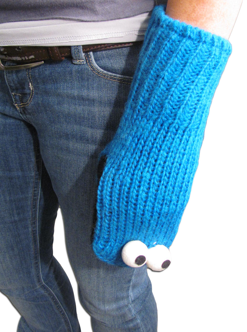 Cookie Monster Mittens - Vegetables, ha I think not!
