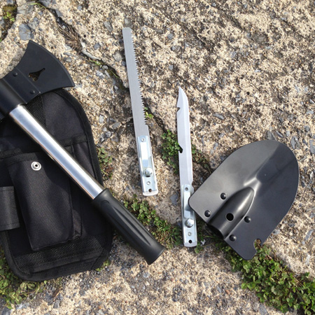 9-in-1 Ultimate Collapsible Outdoor Tool - Shovel, Axe, Saw, Hammer & More! - See the video!
