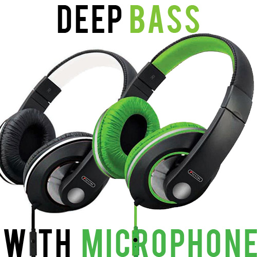 Deep Bass Extreme Sound Stereo Headphones w/ In-Line Microphone - Listen To Music talk On The Phone - SHIPS FREE! Deep Bass Extreme Sound Stereo Headphones w/ In-Line Microphone - Listen To Music talk On The Phone - SHIPS FREE!