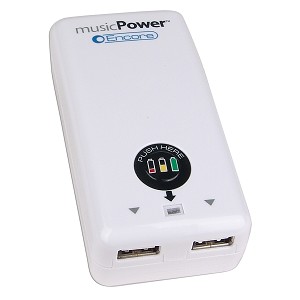 2-in-1 Dual Port USB AC Travel Adapter w/ Battery - Charge iPod, iPhone, or any USB device!