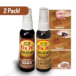 SHIPS FREE - 2 Pack - Fix It For Wood Fast Action Scratch Remover - See Video!