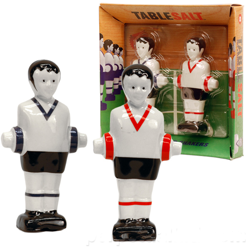 Foosball Salt n Pepper Shakers - Gives a whole new meaning to table salt