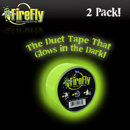 2 Pack - Glow in the Dark Duct Tape - 2 Styles Available! - SHIPS FREE!