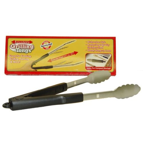 Stainless Steel Extendable Grilling Tongs 