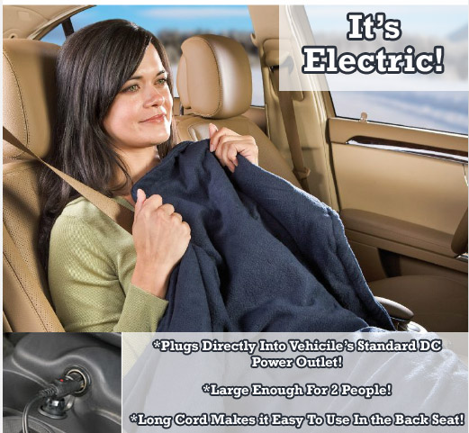 Electric Heated Travel Blanket - Stay Warm On The Go!