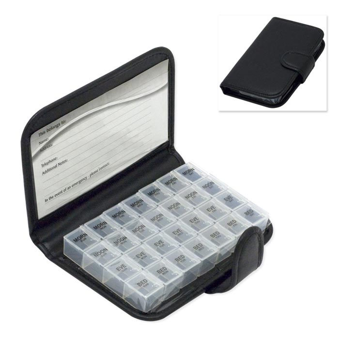 Weekly Pill Wallet Organizer