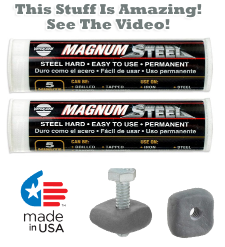2 Pack - Magnum Steel Incredible Epoxy Putty - See the video! 2 Pack - Magnum Steel Incredible Epoxy Putty - See the video!