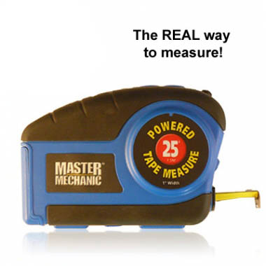 Battery Powered Automatic Tape Measure - 25 Foot