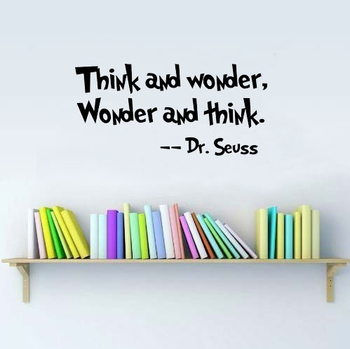 Dr. Seuss - Think and Wonder - Wall Art Decal