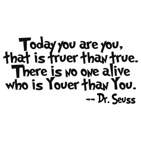 No One Alive Is Youer Than You - Dr.Seuss Wall Art