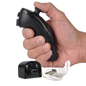 Wireless Rechargeable Nunchuk Controller for Wii