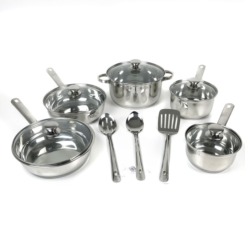 12 Piece Stainless Steel Cookw...