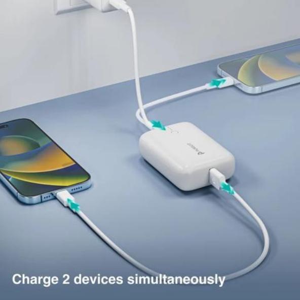 2 PACK OF: PURSUIT 10,000mAh Ultra-Compact Power Bank. This 2 port power bank can go with you anywhere and charge anything that needs charging! 
