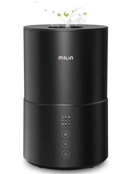 Maplin Humidifier BLACK Milin 2L Top Fill Ultrasonic Cool Mist Humidifier, with a large ...
