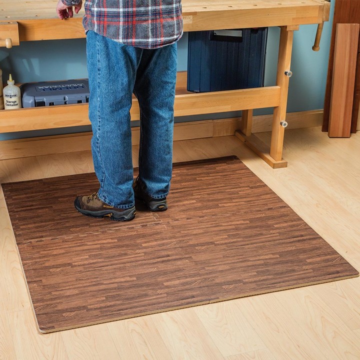 Wood Grain Interlocking Anti Fatigue Floor Mats Light And Dark Wood Grain Interlocking Anti Fatigue Floor Mats Light And Dark Available Unlimited 1 00 Shipping 13 Deals