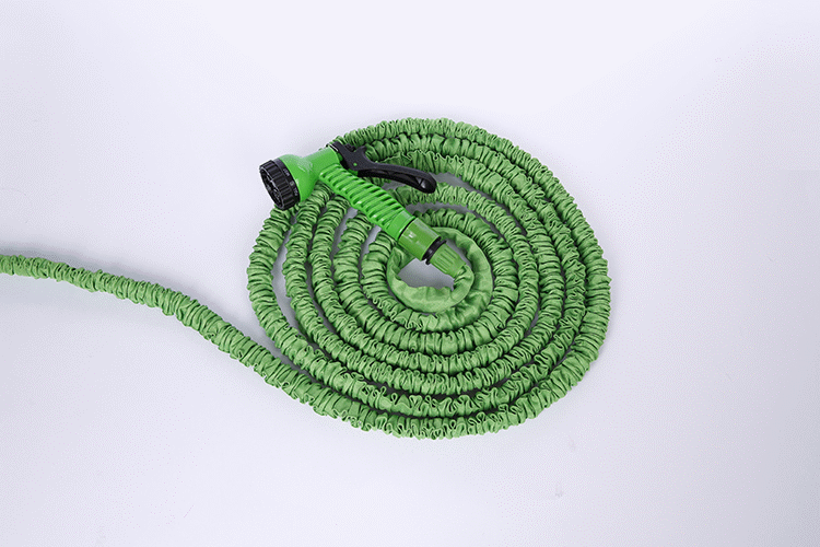 50 Foot Expanding Garden Hose With Multi-Pattern Spray Nozzle - Never Roll Up A Hose Again! OH, and these weigh just TWO POUNDS, where a old fashioned hose weighs NINE POUNDS! - SHIPS FREE!