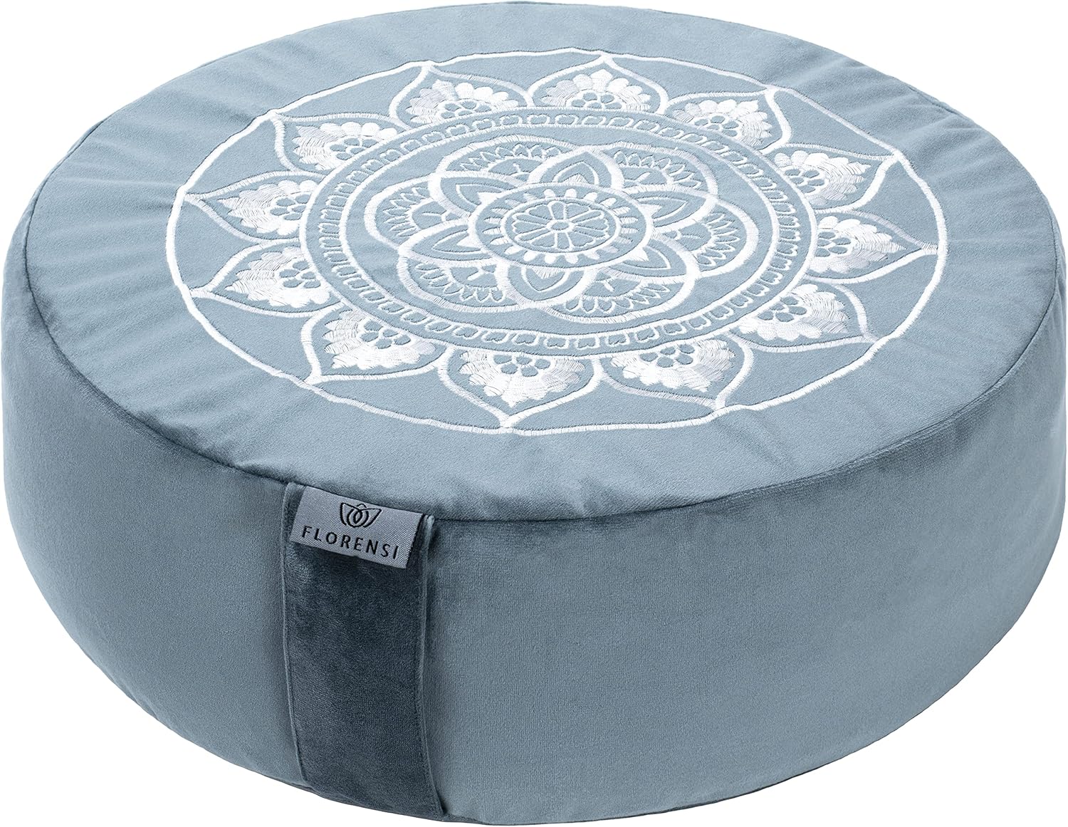 ($40 on amazon with 9,000+ 5-stars - see additional image) - Florensi Yoga and Meditation Cushion -- Traditional Tibetan Meditation Pillow with Beautiful Velvet Cover - GREAT deal because you will receive blue, grey or green at random - SHIPS FREE!