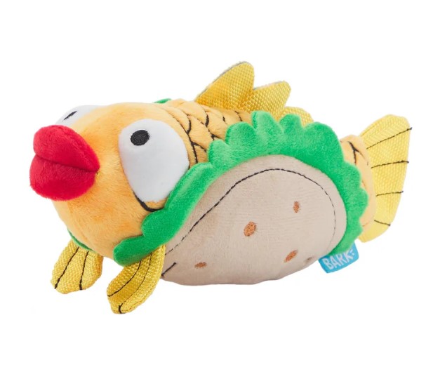Fish Taco Dog Toy - Medium size Dogs 20-50lbs