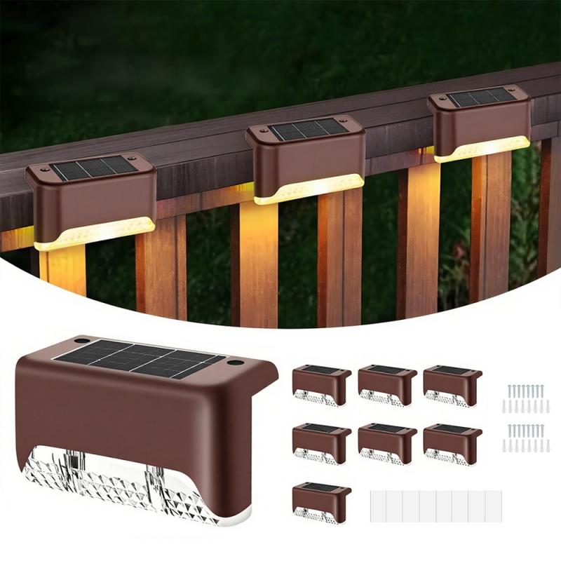 16 PACK OF Infinite Basics Solar LED Deck & Step Lights. Brighten your outdoor spaces with  Solar Deck Lights. Designed to automatically turn on at dusk and off at dawn, these waterproof lights offer hassle-free illumination for decks, patios, driveways, stairs, gardens, and more- SHIPS FREE!