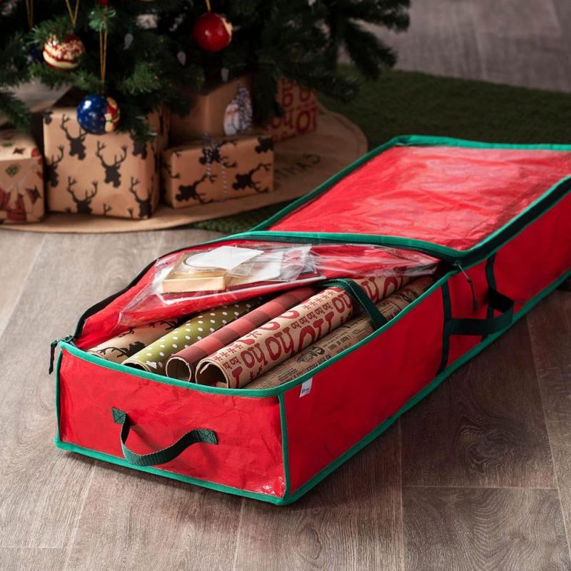 2 PACK OF Wrapping Paper Storage Bag Organizer. 40 Inches Long! Perfect ...