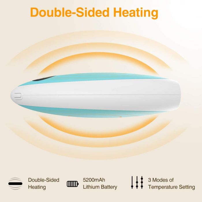 infray Rechargeable Hand Warmers USB-C 5200mAh - Ideal Winter Gift for ...
