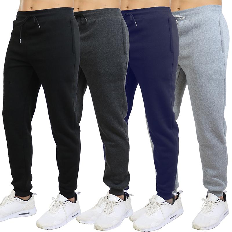 3 PACK OF Mens Slim Fit Fleece Jogger Sweatpants (S-3XL). Modern athletic fit, these joggers deliver a clean, streamlined look without sacrificing comfort- SHIPS FREE! 

