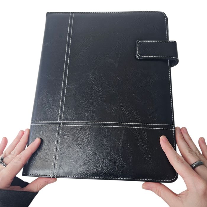 Majestic Executive Line Faux Leather Portfolio with Strap - 13 Deals