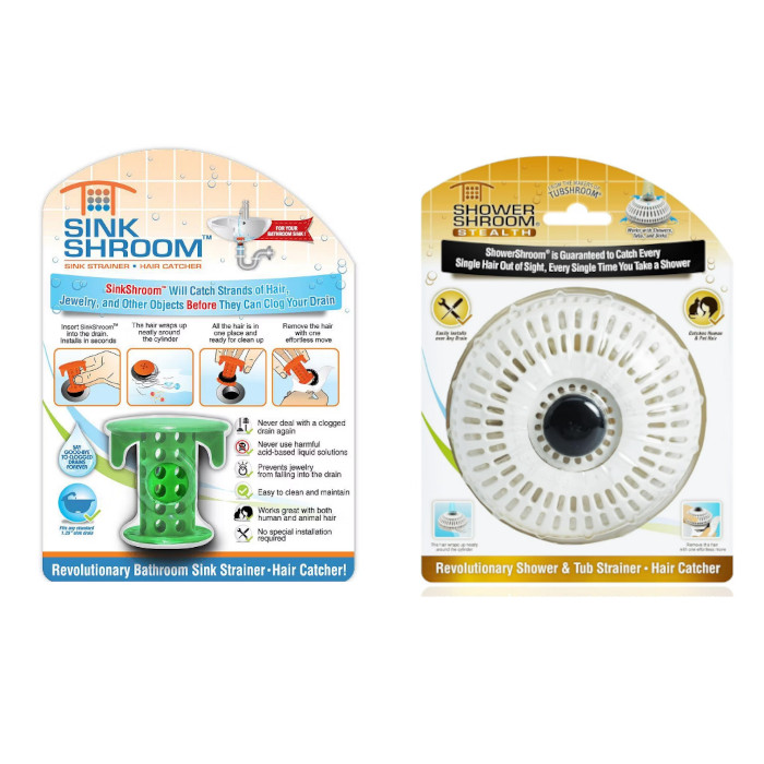 Shroom® The Hair Catcher - Choose from Sink Shroom (Green or Orange at Random) or Shower Shroom - Order 2 or more and SHIPPING IS FREE!