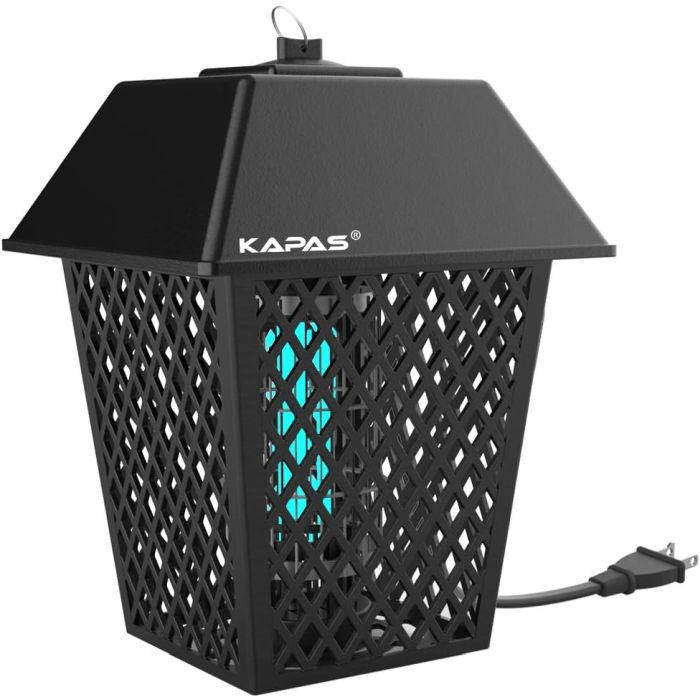 UNMUTE the video for audio - ($49 at Walmart with 5-stars - see additional image, but HALF that from us!) - Kapass Electric Mosquito & Bug Zapper - This bad boy doesn\'t mess around, it GETS THE JOB DONE, making your home a bite-free zone! - Order 2 or more and SHIPPING IS FREE!