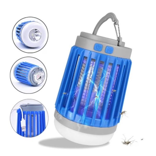 3 in 1 Mosquito Killer/Flashlight/ Camping Lamp - Great deal because you will receive blue or orange at random - Order 4 or more and SHIPPING IS FREE!
