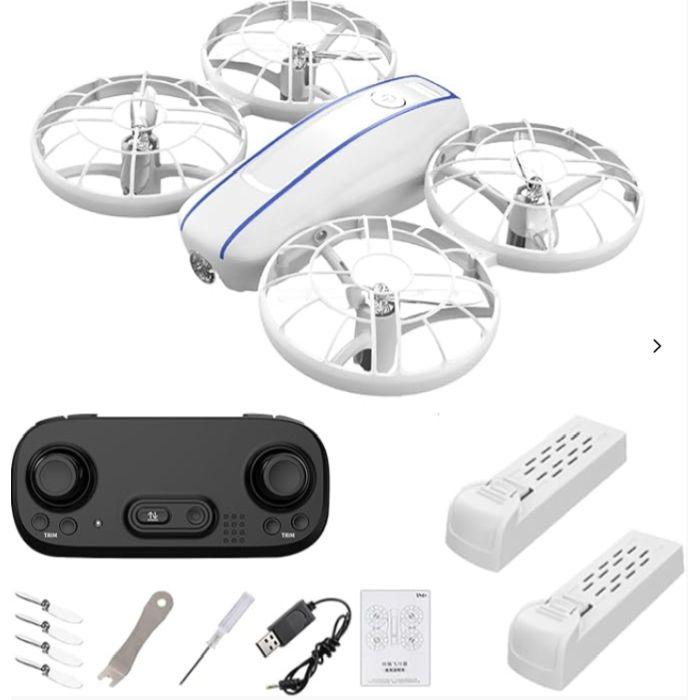 LED Light-Up Mini Drone – Easy to fly with one-button takeoff, colorful LED lights, 360° flips, and up to 30 minutes of flight time. A fun and durable drone that\'s perfect for beginners and anyone looking for exciting indoor or outdoor flying fun. - SHIPS FREE!