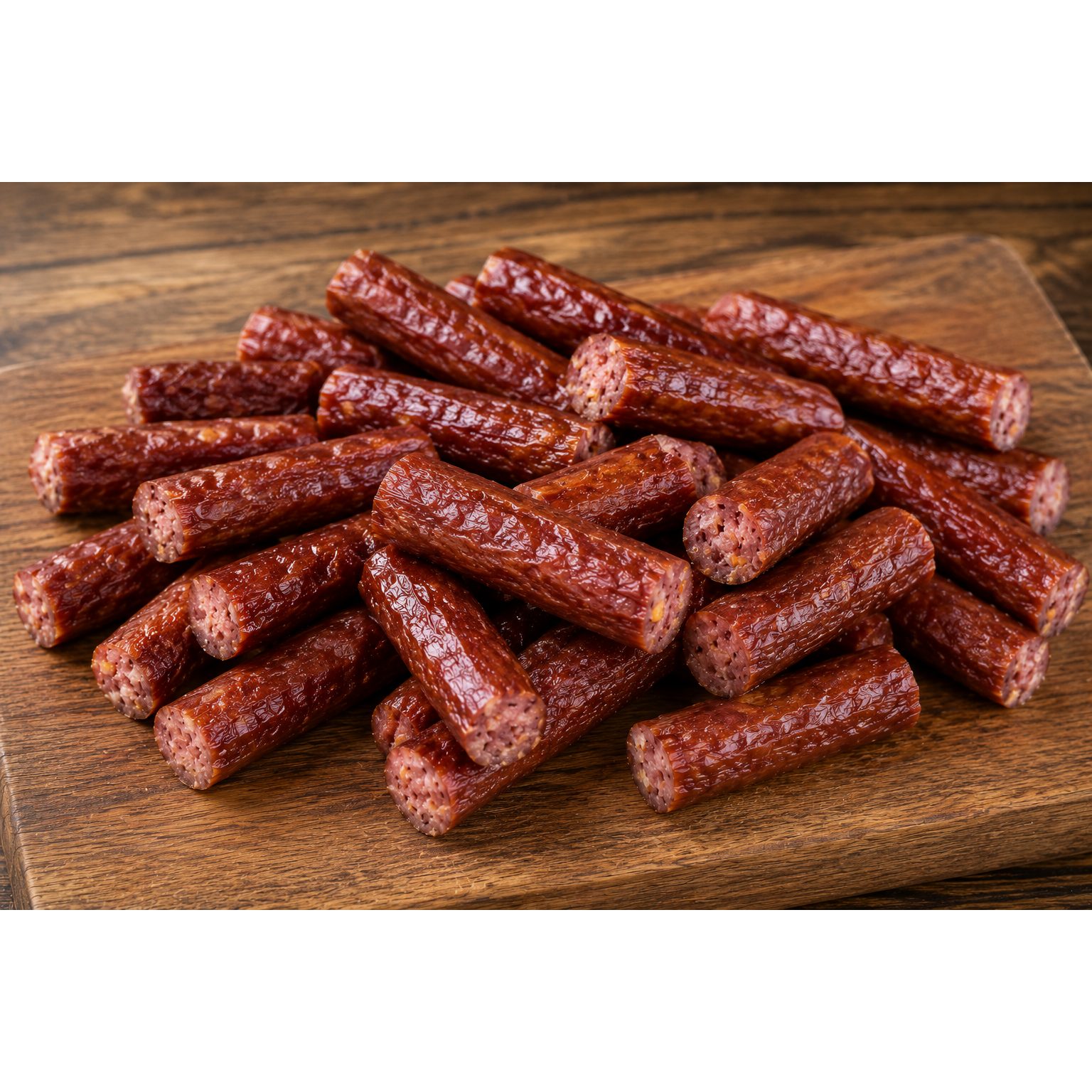 One POUND of Gourmet Beef Snack Stick Ends & Pieces - Choose from Garlic Beef & Pork, Bacon & Cheddar Beef & Pork, Honey BBQ Beef & Pork or Original 100% All Beef - You can even snag a pound of Smoked Cheddar Cheese to go with your meat snacks! - Order 4 or more and SHIPPING IS FREE!