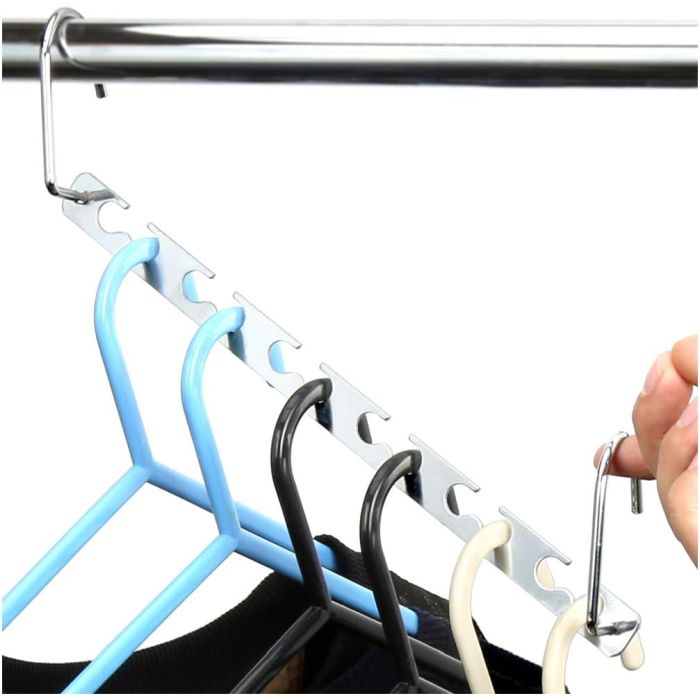 4 PACK of Space Saving Wonder Hangers - Instantly expand your closet space for pennies! Heavy duty metal construction - Order 4 or more 4-packs and SHIPPING IS FREE!