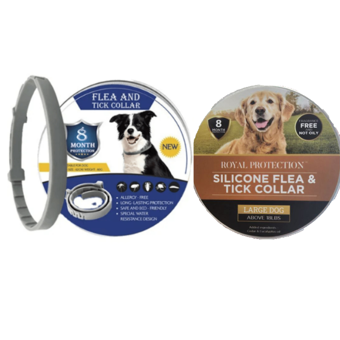 Natural Anti-flea, Tick and Mosquito Collar for Small or Large Dogs - Order 4 or more and SHIPPING IS FREE!