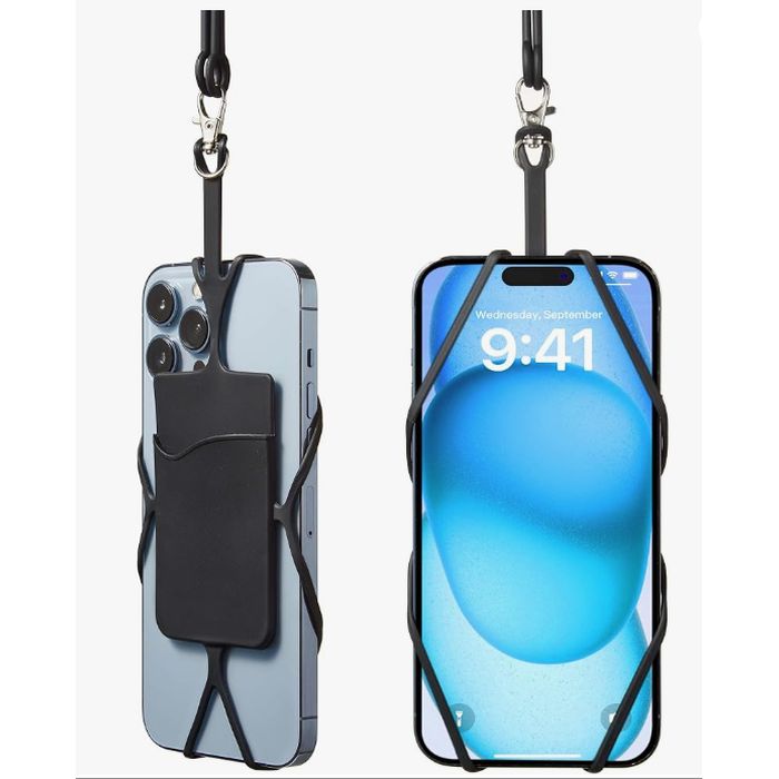 Universal Size Cell Phone Lanyard With Wallet - Never lose your phone! Keep it nice and secure around your neck, while still being able to use it throughout the day - Amazing wen you don\'t have pockets. Also great for those who really NEED to keep their phone on them, but often set it down and don\'t remember where. Editor\'s note: I got one of these for my mom when she was struggling with mobility. We wanted her to keep her phone on her just in case, but she forgot all the time. This helped to give herself and her family more peace of mind. - Great deal because you will receive blue or black at random. - Order 2 or more and SHIPPING IS FREE!