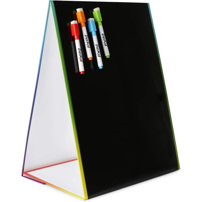 Magnetic Easel & Blackboard, and 4 liquid chalk markers - SHIPS FREE!