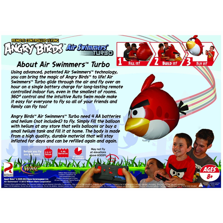 Angry Birds Air Swimmers Turbo - Flying Remote Control Balloon - 13 Deals