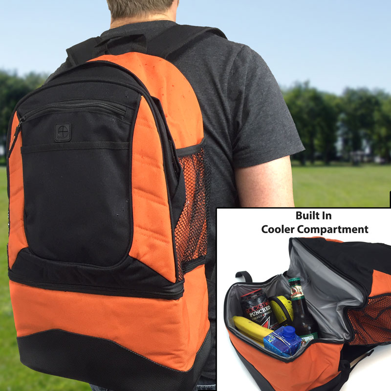 Backpack With Built In Cooler Compartment Perfect For Toting Cold