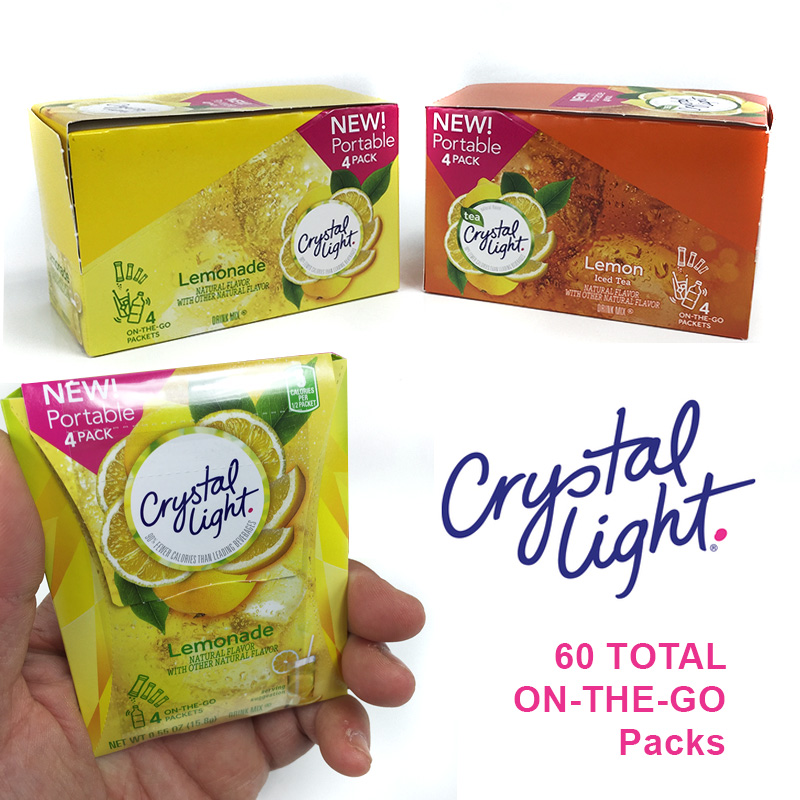 60 pk Crystal Light On-The-Go Packs -$4.99 with Free Shipping