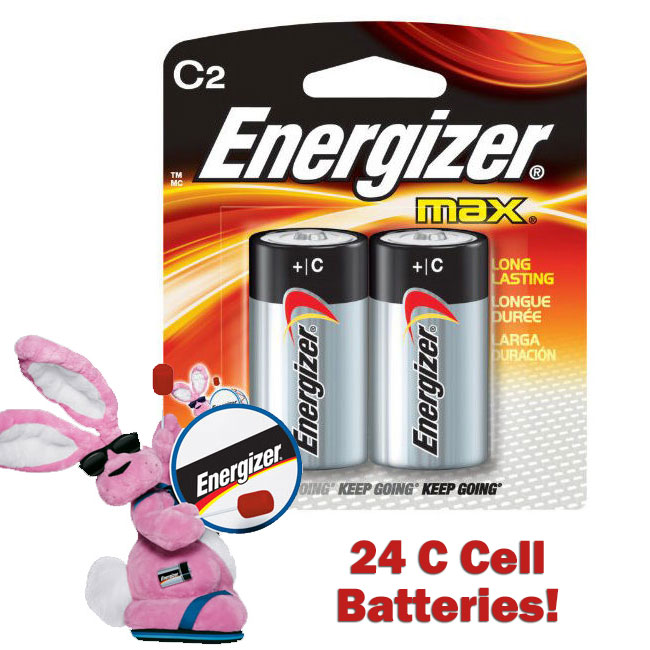 24 Pack of Energizer C Max Batteries