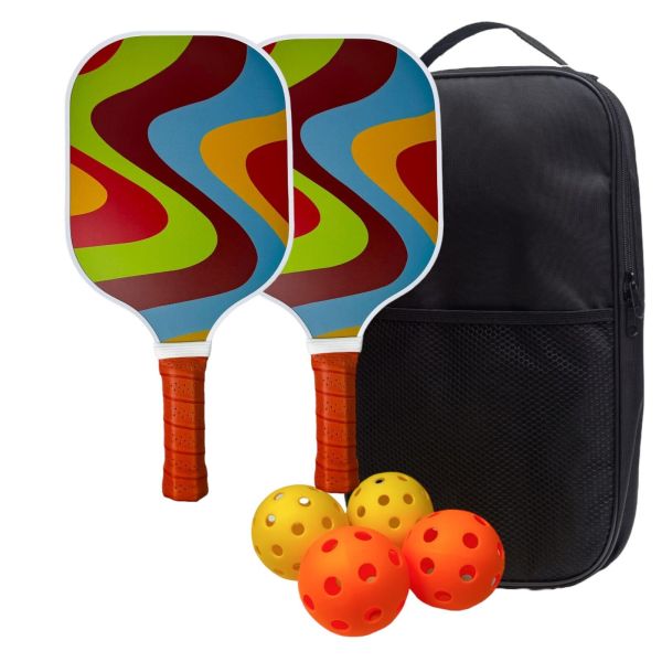 Pickleball Racket Collections Premium Grade Carbon Fiber Pickleball Racket Sets - Choose from Groovy ...