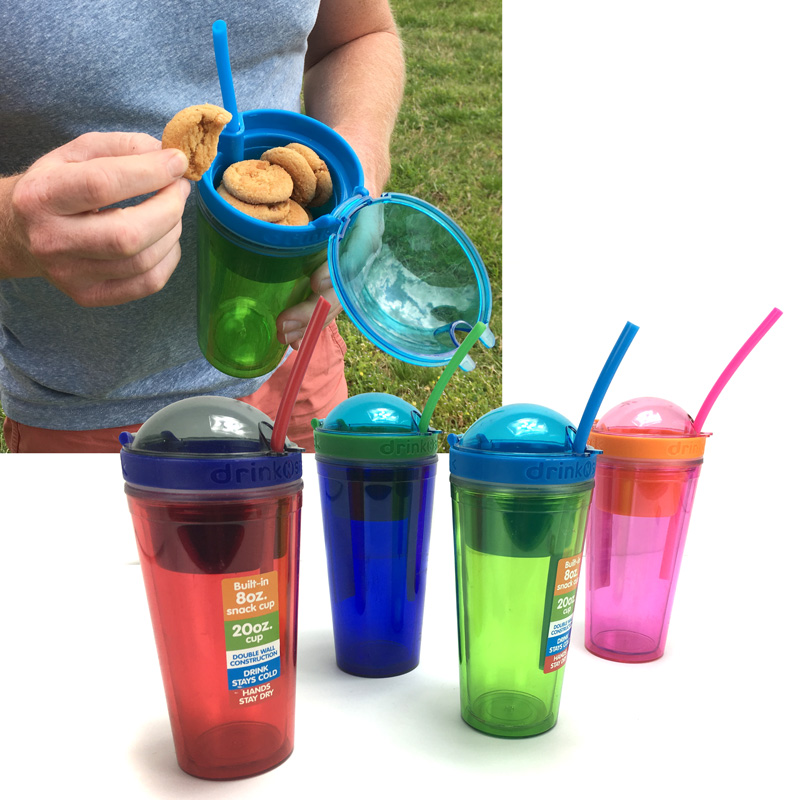 Drink N Snack 20oz Insulated Tumbler With BuiltIn 8oz Snack Cup 13 Deals