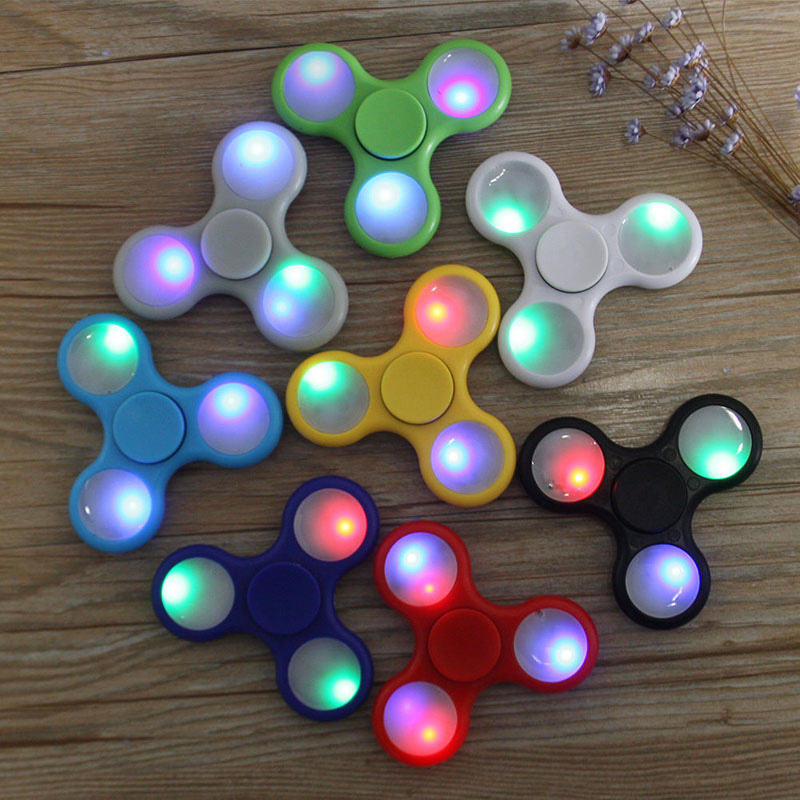 LED Flashing Fidget Spinner ON...