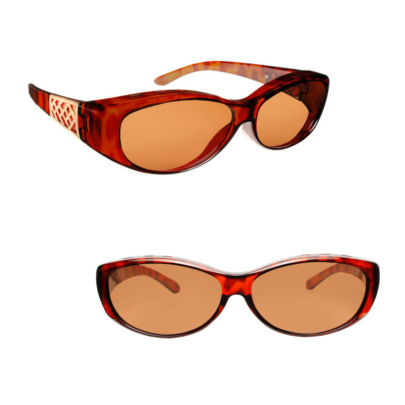 2 Pack FitOver Polarized Sunglasses For Men and Women Fits Over Your